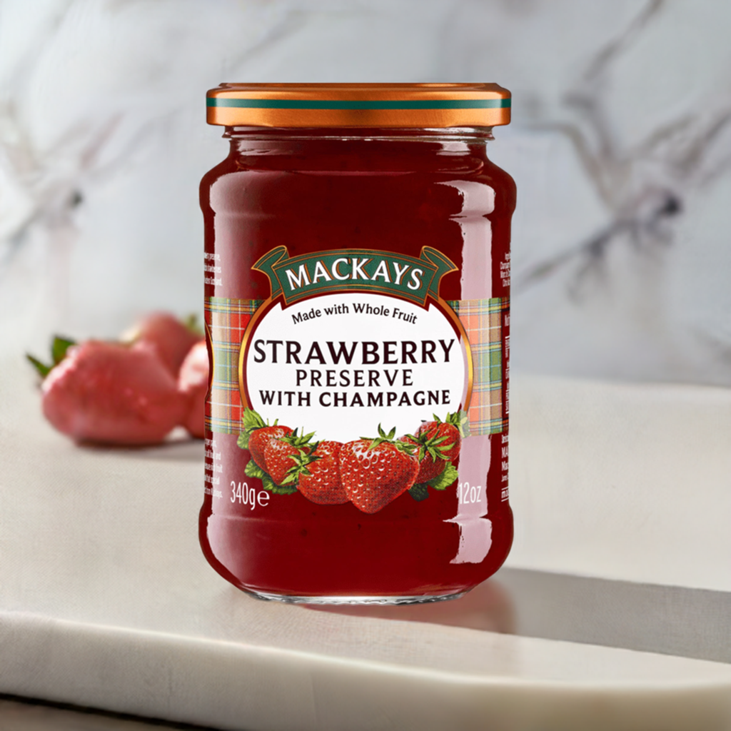 Mackays Strawberry Preserve with Champagne 340g