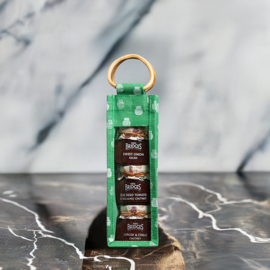 Mrs Bridges Triple Jute Bag Gift Set - Condiments