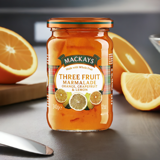 Mackays Three Fruit Marmalade - Orange, Grapefruit & Lemon 340g