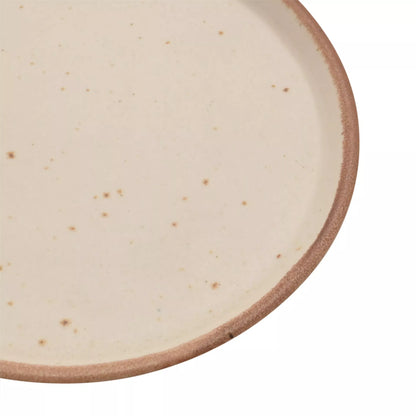 Hestia Beige Speckle Stoneware 6.5" Serving Platter Salad Plate