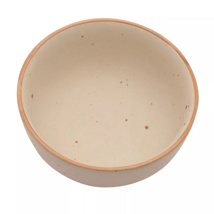 Hestia Beige 2 Tone Speckle Stoneware 5" Soup Cereal Bowl