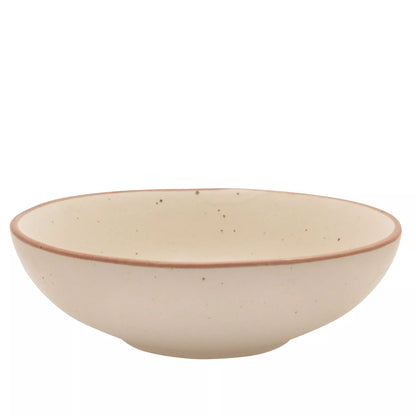 Hestia Beige Speckle 8" Deep Stoneware Soup Bowl