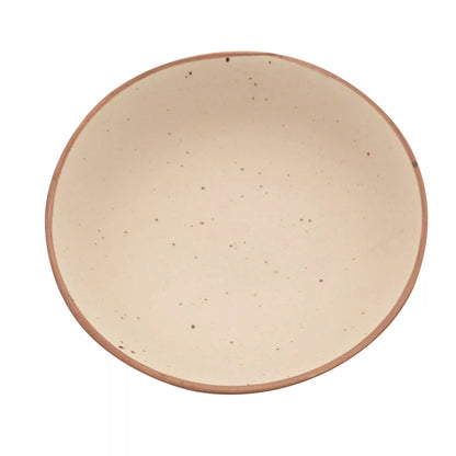 Hestia Beige Speckle 8" Deep Stoneware Soup Bowl