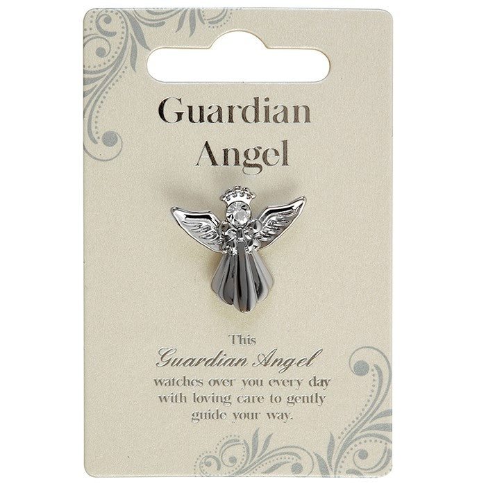 Xpressions Silver Coloured Guardian Angel Pin