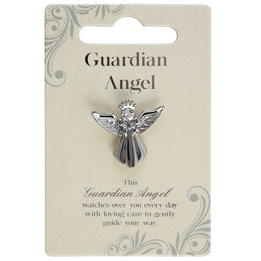 Xpressions Silver Coloured Guardian Angel Pin