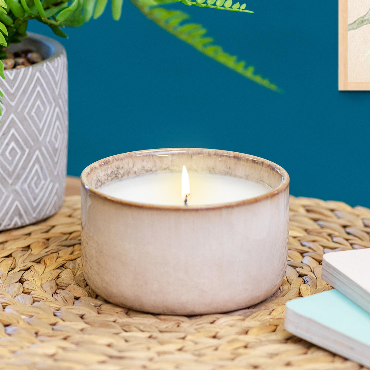Leonardo Collection Latte Reactive Glaze Candle