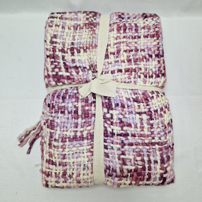 Beamfeature Country Club Milan Throw - Purple Multi Weave