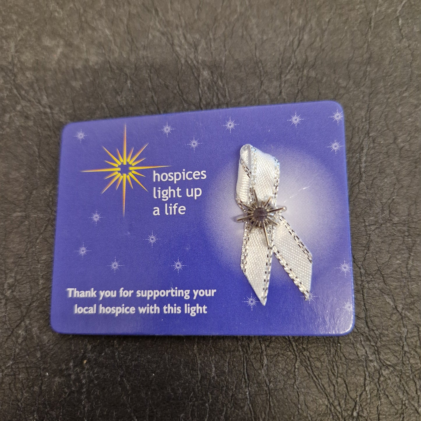 Light Up a Life Ribbon & Star Pin Badge