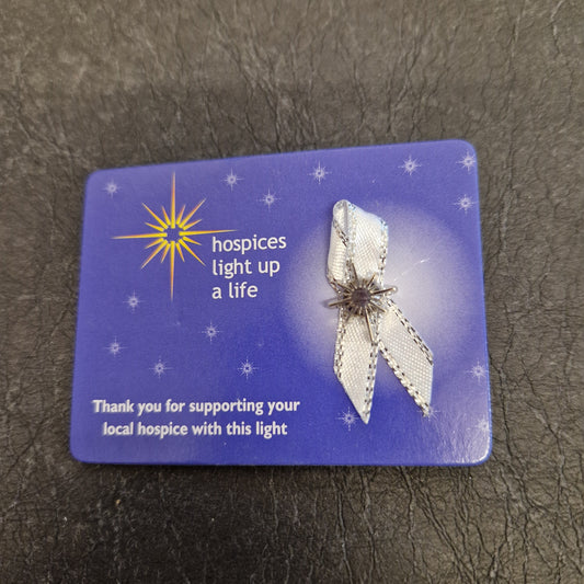 Light Up a Life Ribbon & Star Pin Badge