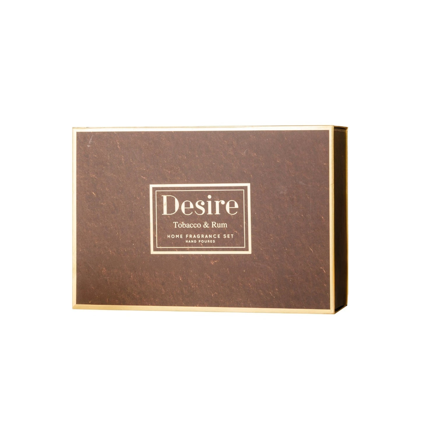 Scented Candle & Reed Diffuser Set Tobacco & Rum Home Fragrance 150ml Boxed Gift