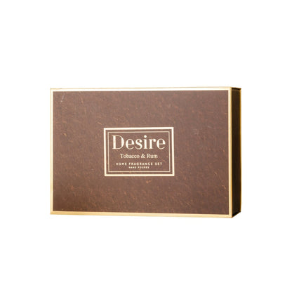 Scented Candle & Reed Diffuser Set Tobacco & Rum Home Fragrance 150ml Boxed Gift